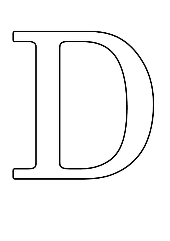 Буква D