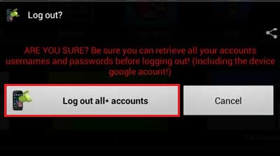 Log out all accounts