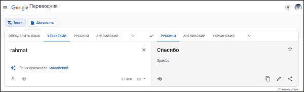 Гугл переводчик