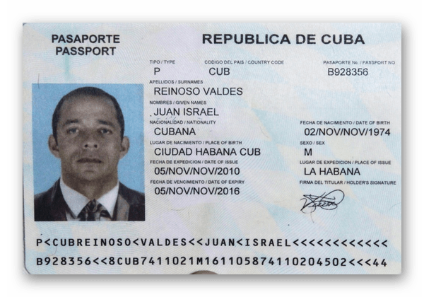 Паспорт иностранца
