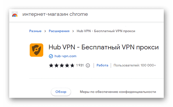 Расширение VPN