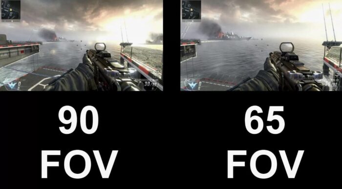 Сравнение FOV в играх